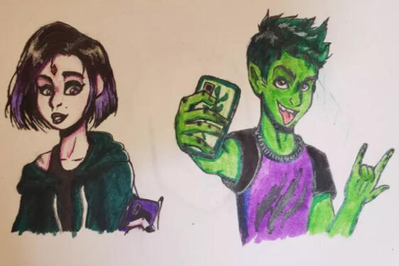 Beast boy and Raven