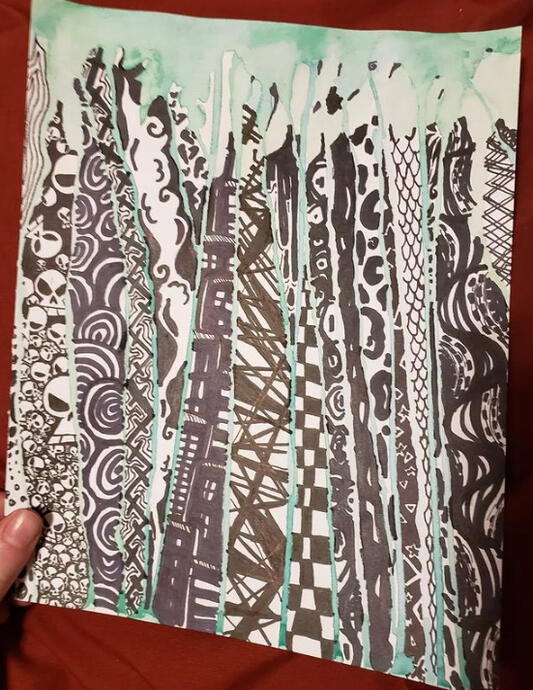 Watercolor Drip Patterns